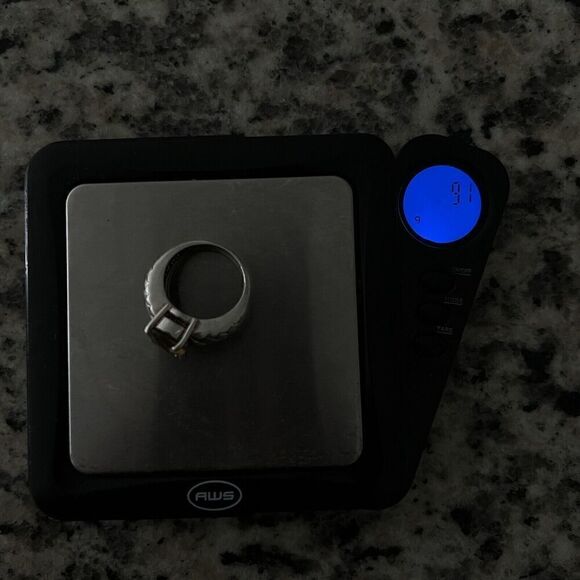 Vintage Clyde Duneier 5.21 ct Oval Checkerboard Cut Citrine Ring Size 7.5 925 - Picture 15 of 15